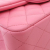 Chanel Pink Mini Rectangular Lambskin Top Handle Single Flap Italy