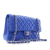 Chanel AB Chanel Blue Lambskin Leather Leather Medium Classic Lambskin Double Flap France