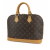 Louis Vuitton B Louis Vuitton Brown Monogram Canvas Canvas Monogram Alma PM France