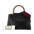 Gucci AB Gucci Black Calf Leather Small Nymphaea Satchel Italy