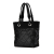 Chanel B Chanel Black Coated Canvas Fabric Small Paris-Biarritz Tote Italy