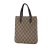 Gucci B Gucci Brown Beige Coated Canvas Fabric GG Supreme Handbag Italy