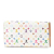 Louis Vuitton White Monogram Multicolore Canvas Canvas Monogram Multicolore Sarah Long Wallet Spain