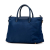 Prada B Prada Blue Nylon Fabric Saffiano Trimmed Tessuto Satchel Italy