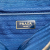 Prada B Prada Blue Nylon Fabric Saffiano Trimmed Tessuto Satchel Italy