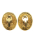 Chanel B Chanel Gold Gold Plated Metal CC Clip On Earrings France