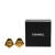 Chanel B Chanel Gold Gold Plated Metal CC Pentagon Clip On Earrings France