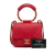 Chanel B Chanel Red Lambskin Leather Leather Mini In the Loop Flap Bag Italy