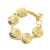 Chanel B Chanel Gold Gold Plated Metal Medallion Bracelet France