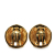 Chanel B Chanel Gold Gold Plated Metal CC Clip On Earrings France