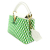 Louis Vuitton AB Louis Vuitton White with Green Calf Leather Embroidered Taurillon Mini Capucines France