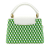 Louis Vuitton AB Louis Vuitton White with Green Calf Leather Embroidered Taurillon Mini Capucines France