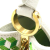 Louis Vuitton AB Louis Vuitton White with Green Calf Leather Embroidered Taurillon Mini Capucines France