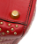 Christian Dior B Dior Red Lambskin Leather Leather Small Lambskin Cannage Studded Supple Lady Dior Italy