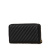 Chanel AB Chanel Black Calf Leather CC Quilted skin Zip Around Wallet Italy