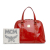 MCM B MCM Red Patent Leather Leather Visetos Patent Handbag Korea, South