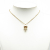 Chanel AB Chanel Gold with White Gold Plated Metal CC Mushroom Pendant Necklace France