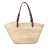 Prada B Prada Brown Beige Raffia Natural Material Large Palmitto Vitello Basket Tote Italy