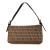 Fendi B Fendi Brown Light Brown Canvas Fabric Zucchino Pochette Italy