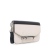 Prada AB Prada White with Black Calf Leather Saffiano Trimmed City Sybille Belt Bag Italy