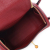 Hermès AB Hermès Red Dark Red Calf Leather Mini Clemence Lindy France