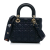 Christian Dior AB Dior Blue Dark Blue Lambskin Leather Leather Small Lambskin Cannage My ABCDior Lady Dior Italy