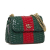 Gucci B Gucci Green Dark Green Rattan Natural Material GG Marmont Wicker Crossbody Bag Italy