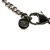 Chanel B Chanel Silver Brass Metal Silver Plated and Enamel Dog Tag Charm Necklace France