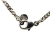 Chanel B Chanel Silver Brass Metal Silver Plated and Enamel Dog Tag Charm Necklace France