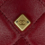 Chanel AB Chanel Red Dark Red Lambskin Leather Leather Mini Lambskin Diamond Lock Flap Italy