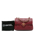 Chanel AB Chanel Red Dark Red Lambskin Leather Leather Mini Lambskin Diamond Lock Flap Italy