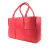 Bottega Veneta Pink Strawberry Lambskin Leather Leather Small Intrecciato Lambskin Arco Tote Italy