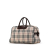 Burberry B Burberry Brown Beige Canvas Fabric House Check Travel Bag United Kingdom