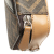 Fendi B Fendi Brown Coated Canvas Fabric Mini Zucca Diagonal Crossbody Italy