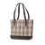 Burberry B Burberry Brown Beige Canvas Fabric House Check Tote United Kingdom