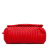 Bottega Veneta AB Bottega Veneta Red Calf Leather Intrecciato Flap Crossbody Italy