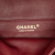 Chanel B Chanel Red Lambskin Leather Leather CC Quilted Lambskin Knock on Wood Satchel France