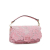 Fendi AB Fendi Pink Patent Leather Leather Embroidered Lace Baguette Italy