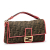 Fendi AB Fendi Brown Canvas Fabric Fendi Zucca Beguette Italy