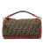 Fendi AB Fendi Brown Canvas Fabric Fendi Zucca Beguette Italy