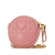 Christian Dior AB Dior Pink Lambskin Leather Leather Mini Lambskin Cannage Round Caro Pouch Italy