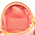 Christian Dior AB Dior Pink Lambskin Leather Leather Mini Lambskin Cannage Round Caro Pouch Italy