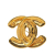 Chanel AB Chanel Gold Gold Plated Metal CC Quilted Brooch France