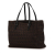 Fendi B Fendi Brown Canvas Fabric Small Zucchino Tote Italy