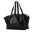 Celine B Celine Black Calf Leather Medium Paperweight Trifold Tote Italy