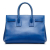 Saint Laurent B Saint Laurent Blue Calf Leather Small Sac De Jour Italy