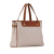 Celine B Celine Brown Light Beige Canvas Fabric Macadam Tote Italy