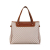 Celine B Celine Brown Light Beige Canvas Fabric Macadam Tote Italy