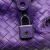 Bottega Veneta B Bottega Veneta Purple Calf Leather Intrecciato Montaigne Shoulder Bag Italy