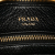 Prada B Prada Black Calf Leather Vitello Daino Zippered Messenger Hobo India